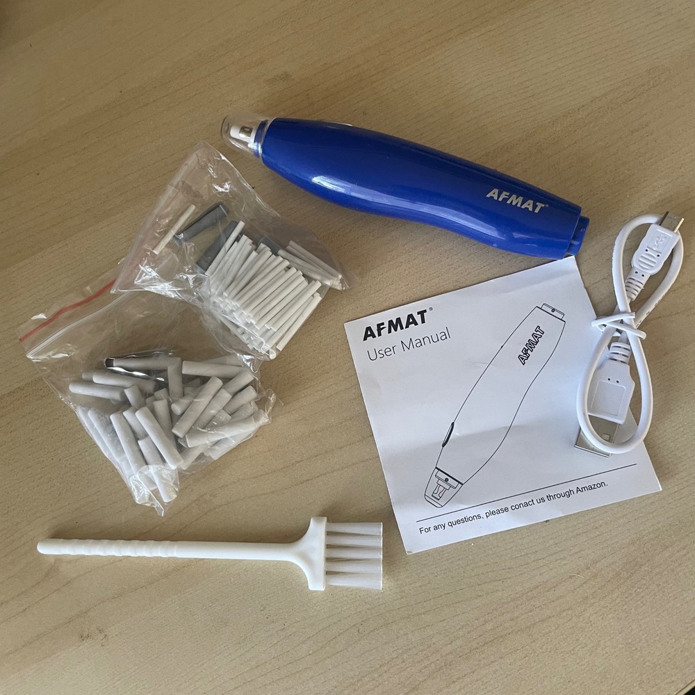 AFMAT Electric Eraser Artists Tool w/extra erasers TESTED WORKS SO GOOD! Student